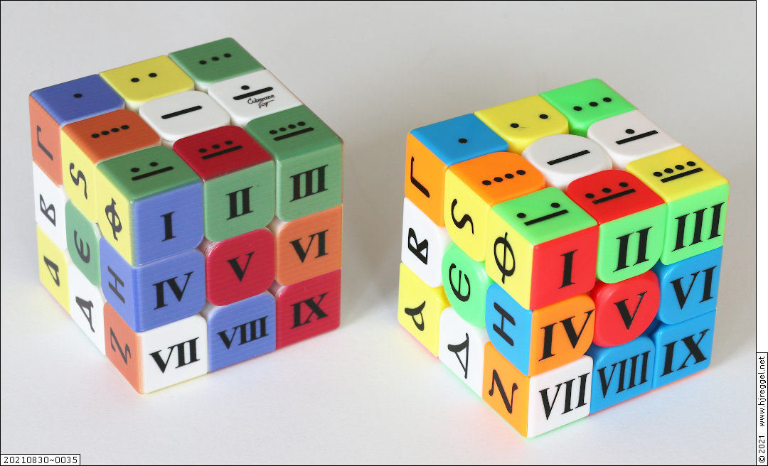 Nine Cube with Wrong Color, Corrected Reproduction Nine Cube with Wrong Color, Corrected Reproduction